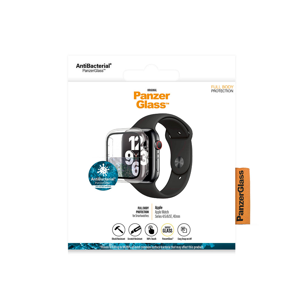 PanzerGlass™ Full Body Watch Series Apple 4 | 5 | 6 | SE 40mm | Screen Protector Glass | Transparent