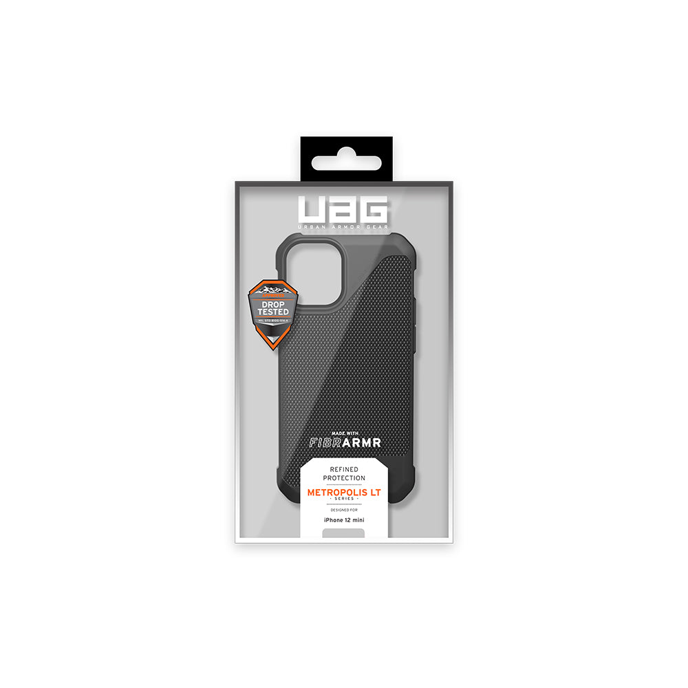 UAG Metropolis LT for iPhone 12 mini - FIBR ARMR Black