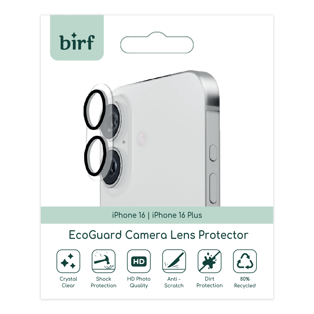 Birf iPhone 16/16 Plus EcoGuard Camera Lens Protector