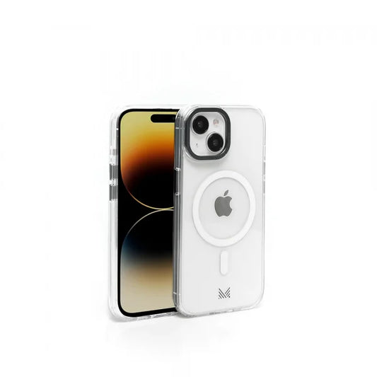 Monocozzi LUCID | Magsafe Compatible SnapOn Shockproof Hybrid Case with Lens Protection for iPhone 15 - Transparent