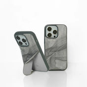 Monocozzi POSH | Shockproof Vegan Leather Hybird Case iPhone 14 Pro - Charcoal