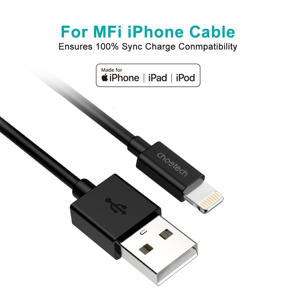 Choetech 1.2m MFI USB-A to Lightning Cable