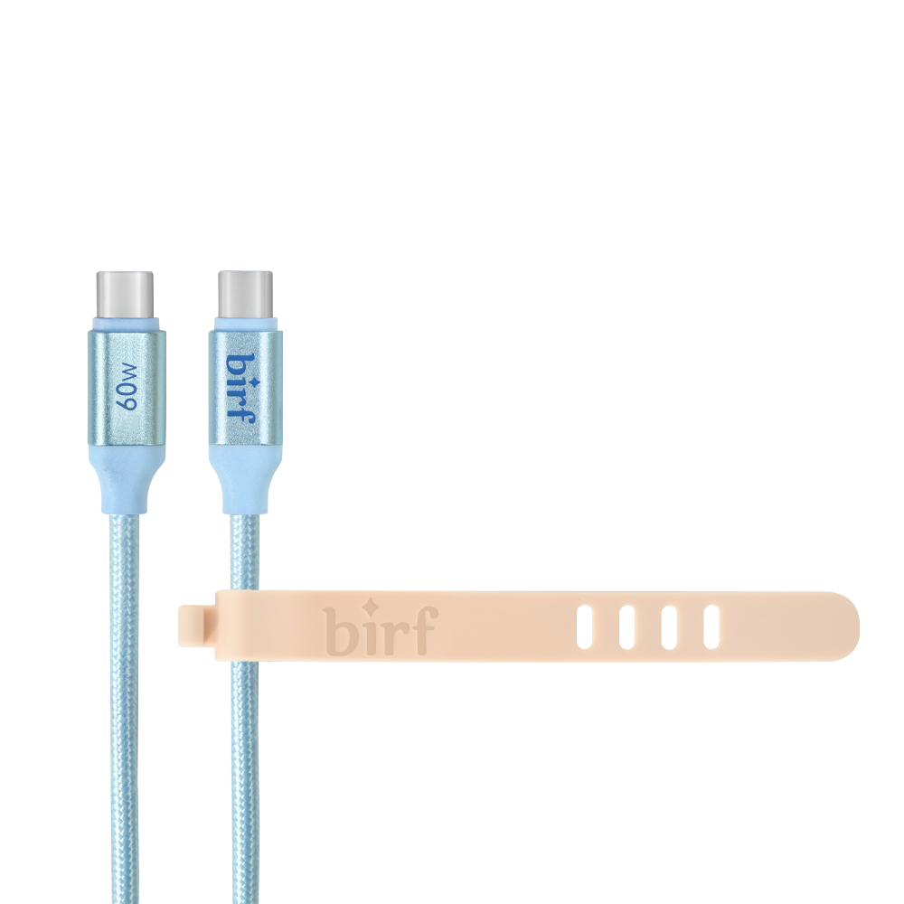 Birf Cable USB-C 60W Charge & Sync 120cm Sky