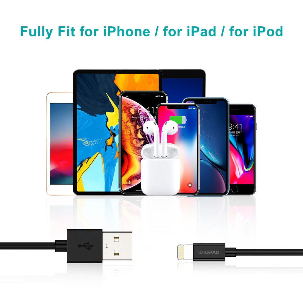 Choetech 1.2m MFI USB-A to Lightning Cable