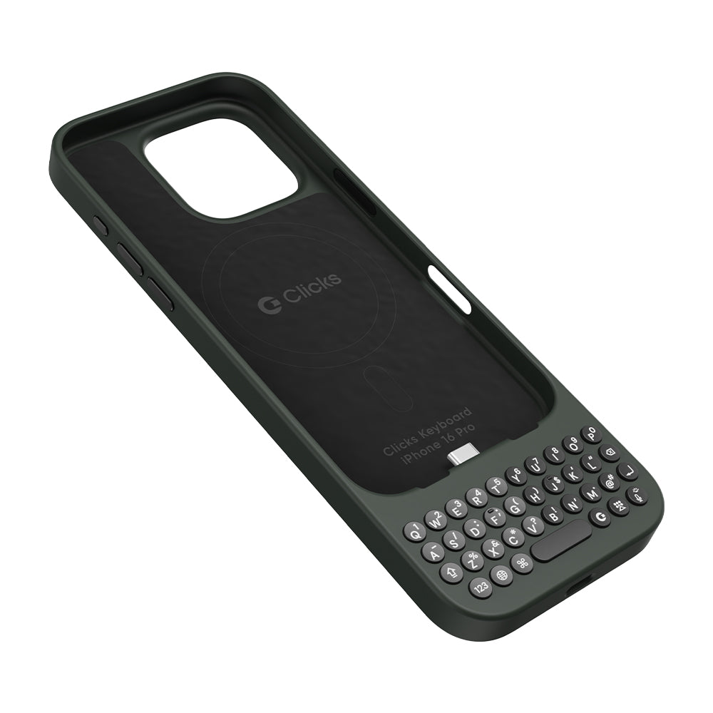 Clicks Keyboard for iPhone 16 Pro Max- Onyx