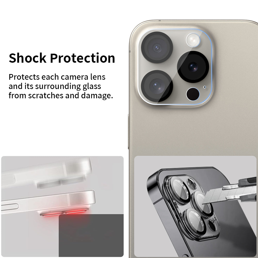 Birf iPhone 16 Pro/16 Pro Max GreenGuard Camera Lens Protector