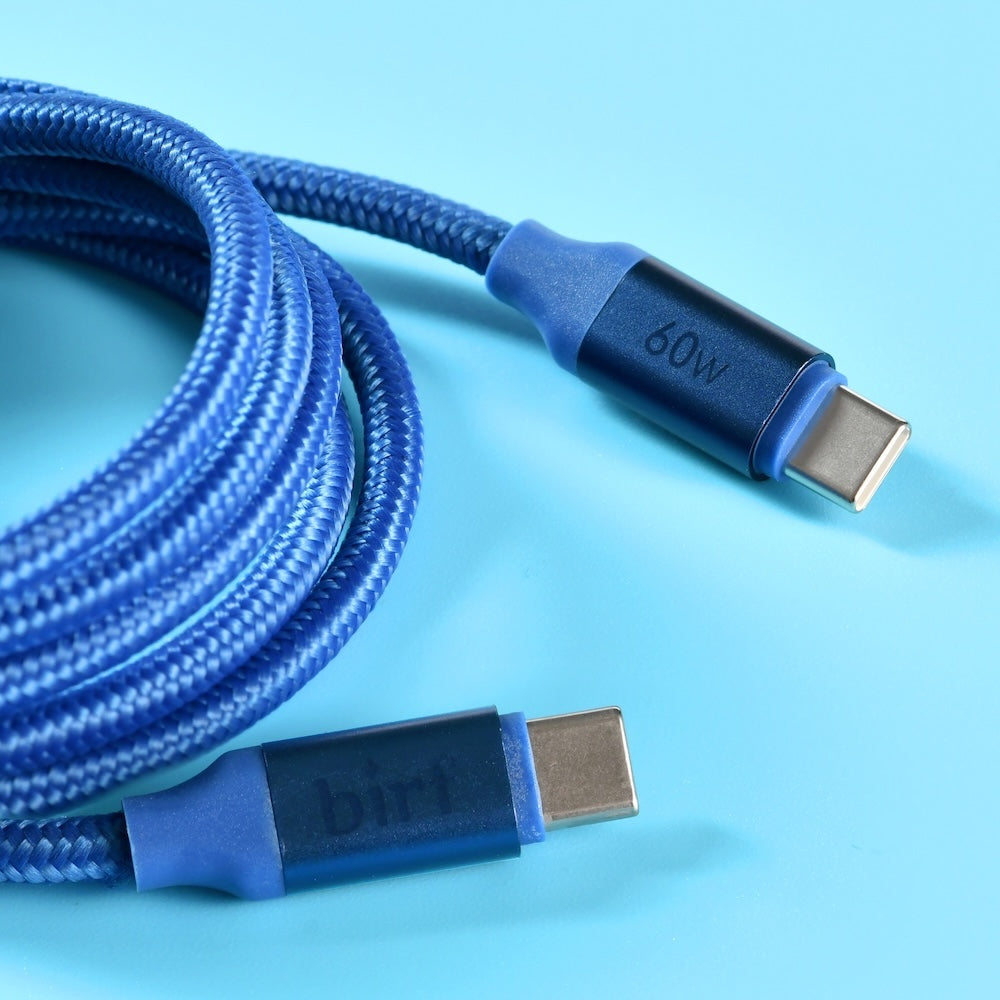 Birf Cable USB-C to C  60W Charge & Sync 120cm Ocean