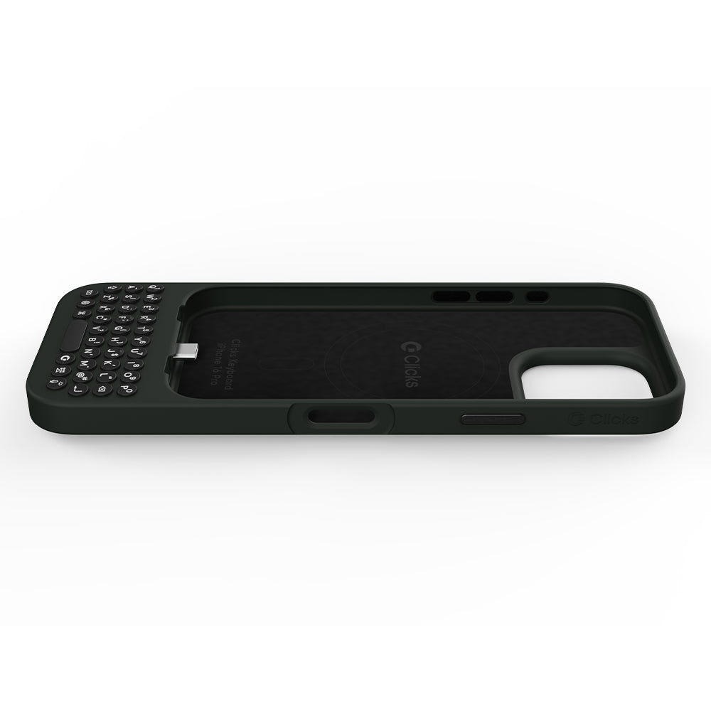 Clicks Keyboard for iPhone 16 Pro- Onyx