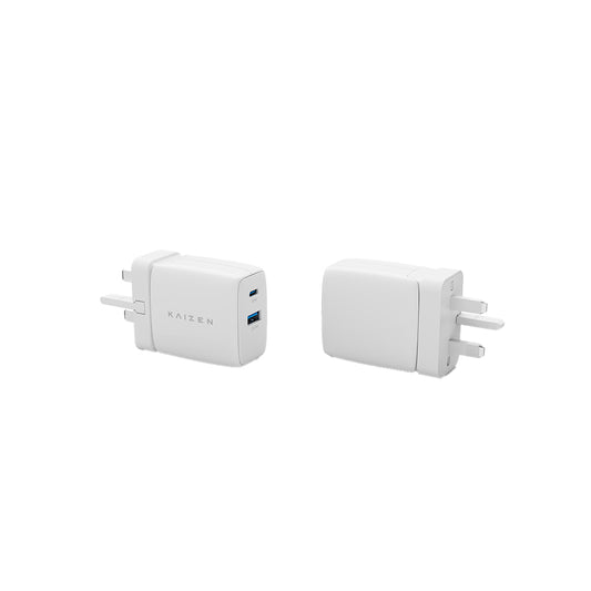 Kaizen 65W Dual USB-A and USB-C GaN Wall Charger