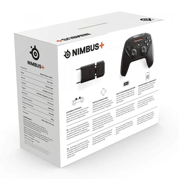 SteelSeries Nimbus+ Wireless Gaming Controller compatible with Apple Arcade