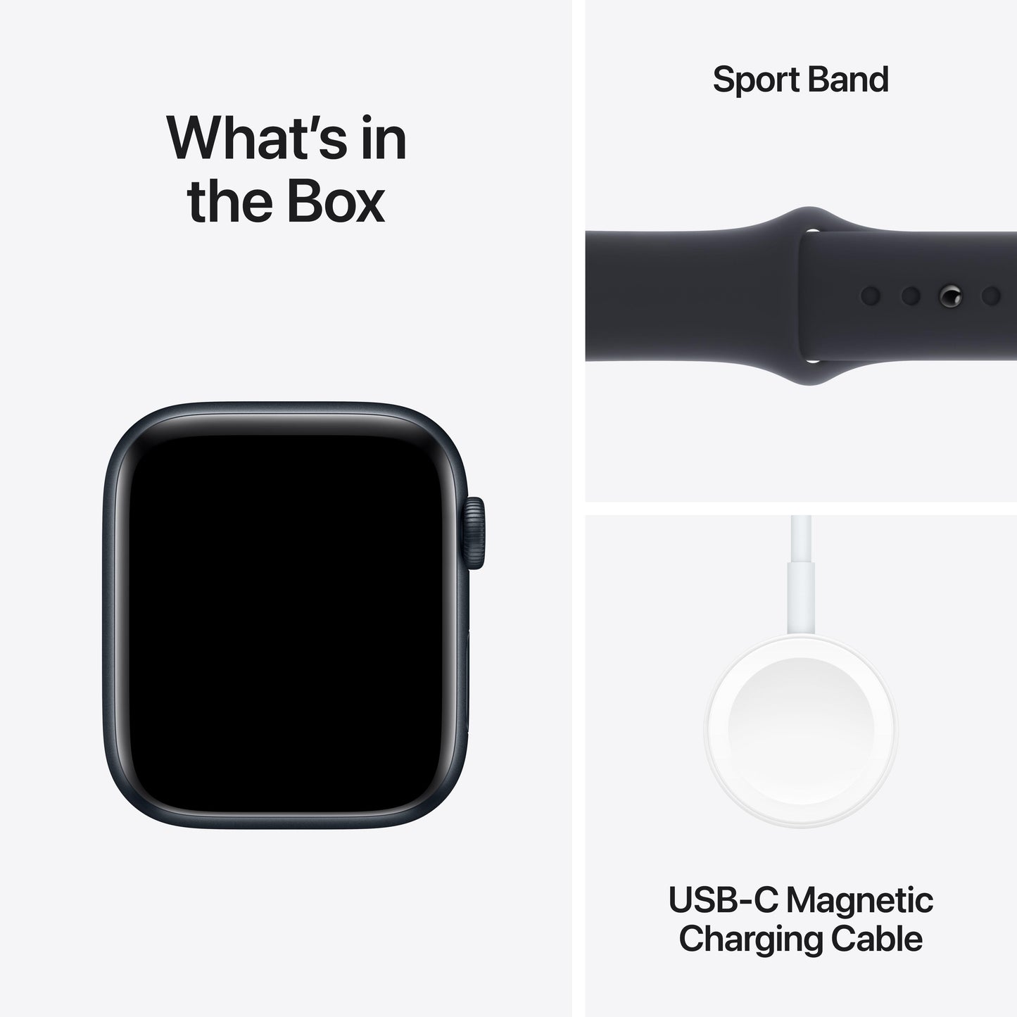 Apple Watch SE (2023) GPS 44mm Midnight Alum Case w/ Midnight Sport Band - M/L