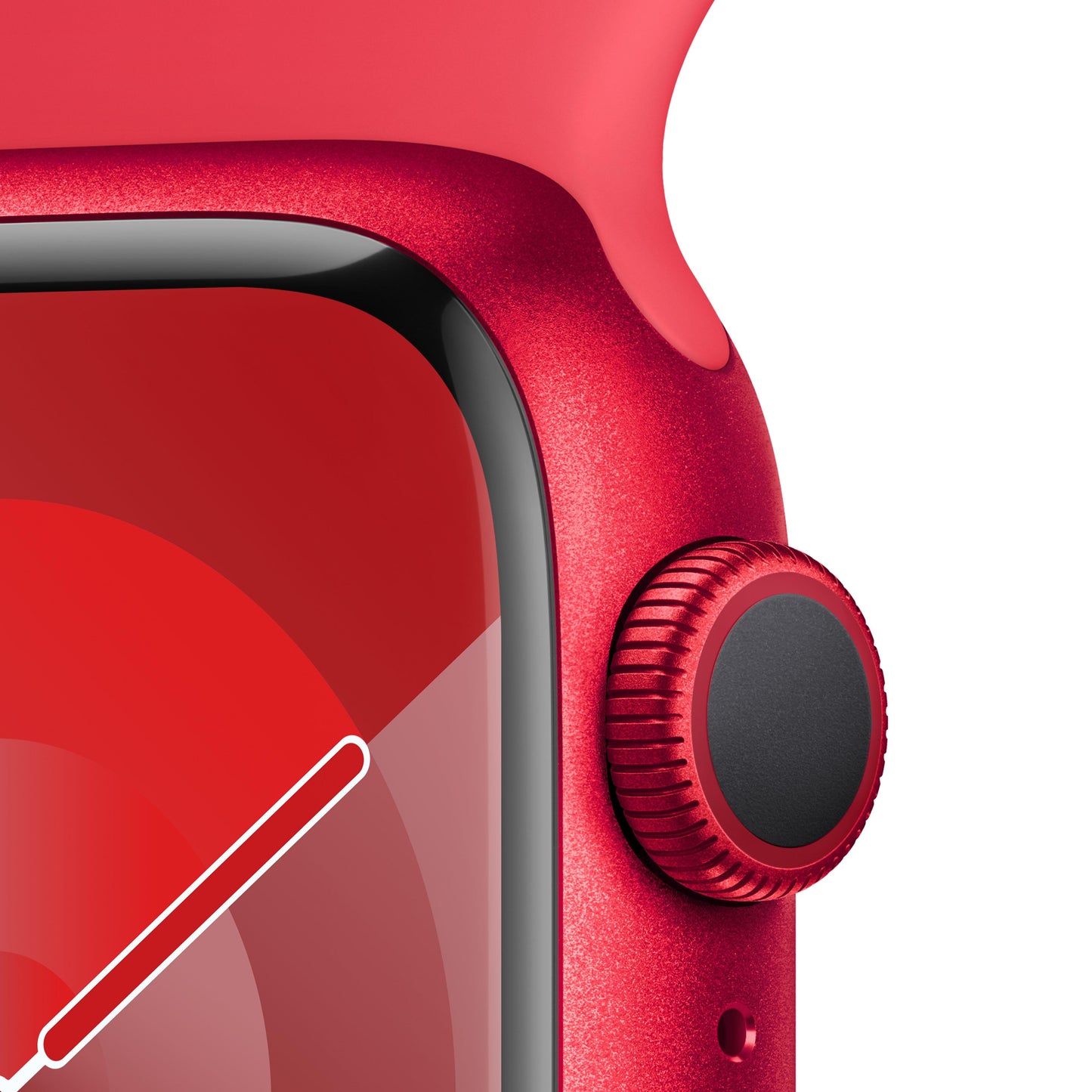 Apple Watch Series 9 GPS 41mm (PRODUCT)RED Alum Case w/ (PRODUCT)RED Sport Band - S/M