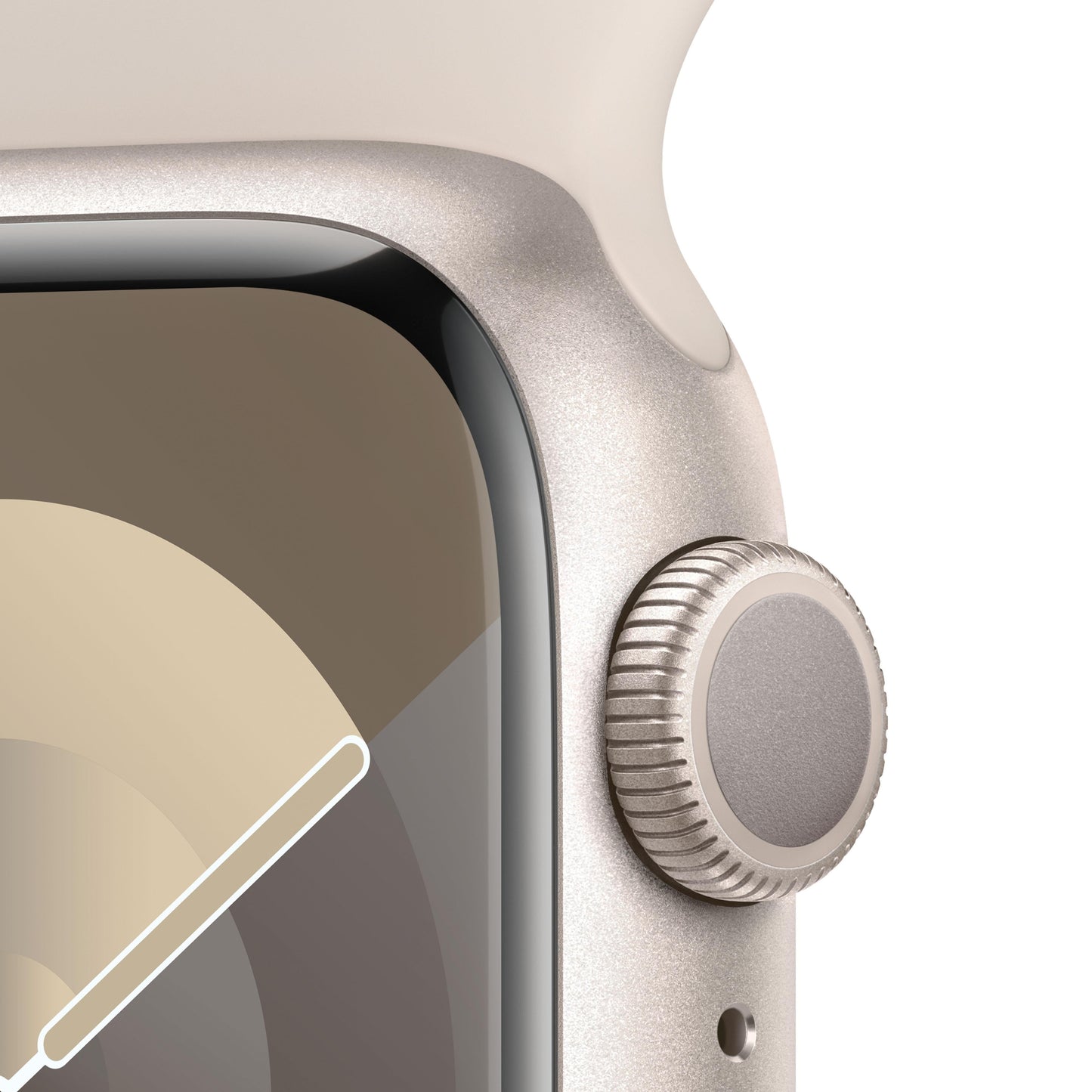Apple Watch Series 9 GPS 41mm Starlight Alum Case w/ Starlight Sport Band - M/L