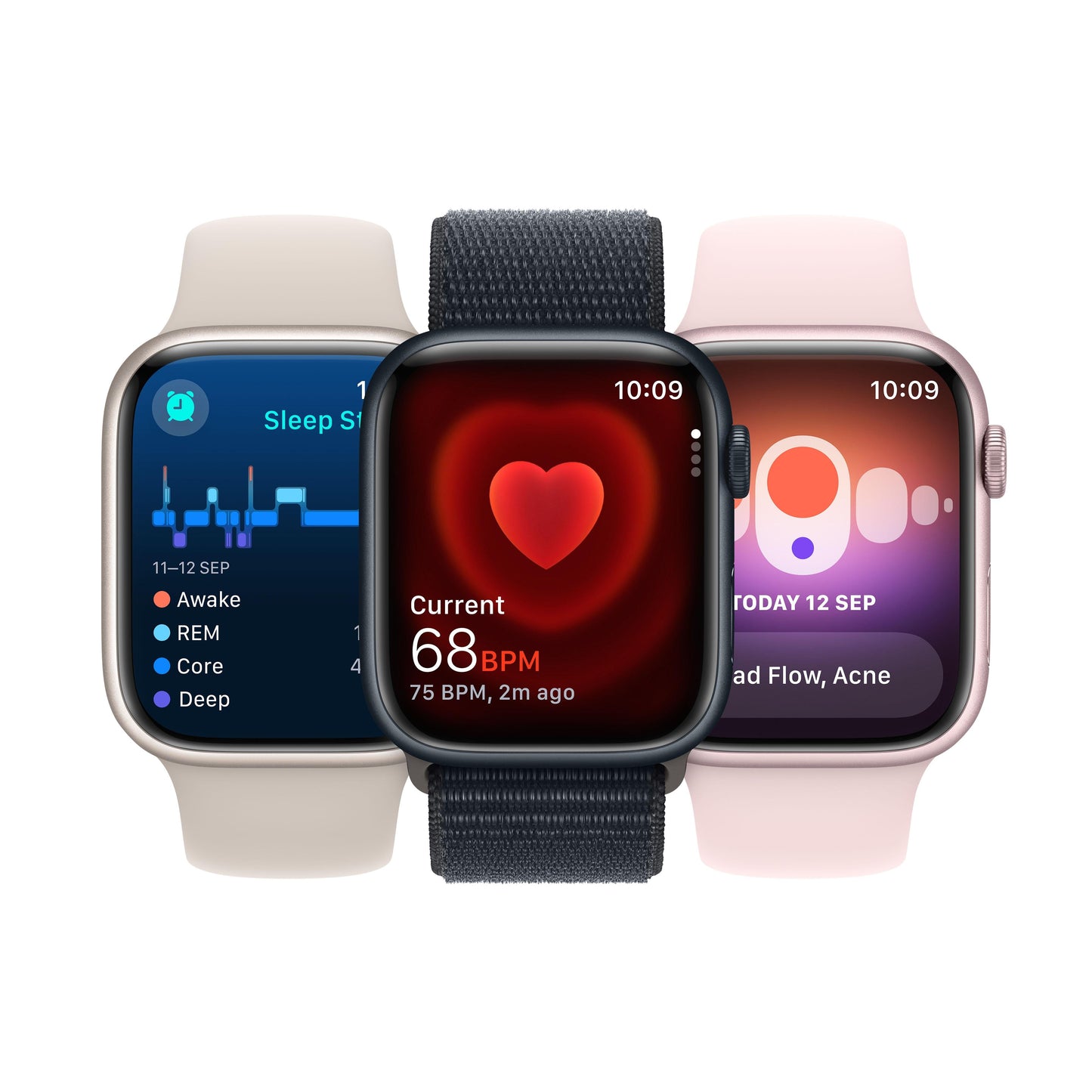 Apple Watch Series 9 GPS 41mm (PRODUCT)RED Alum Case w/ (PRODUCT)RED Sport Band - S/M
