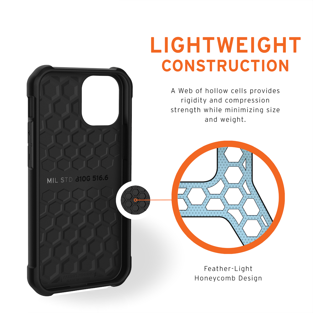 UAG Metropolis LT for iPhone 12 mini - FIBR ARMR Black