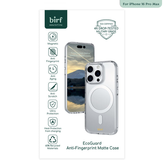 Birf iPh 16 Pro Max MS Anti-Fingerprint Matte Case