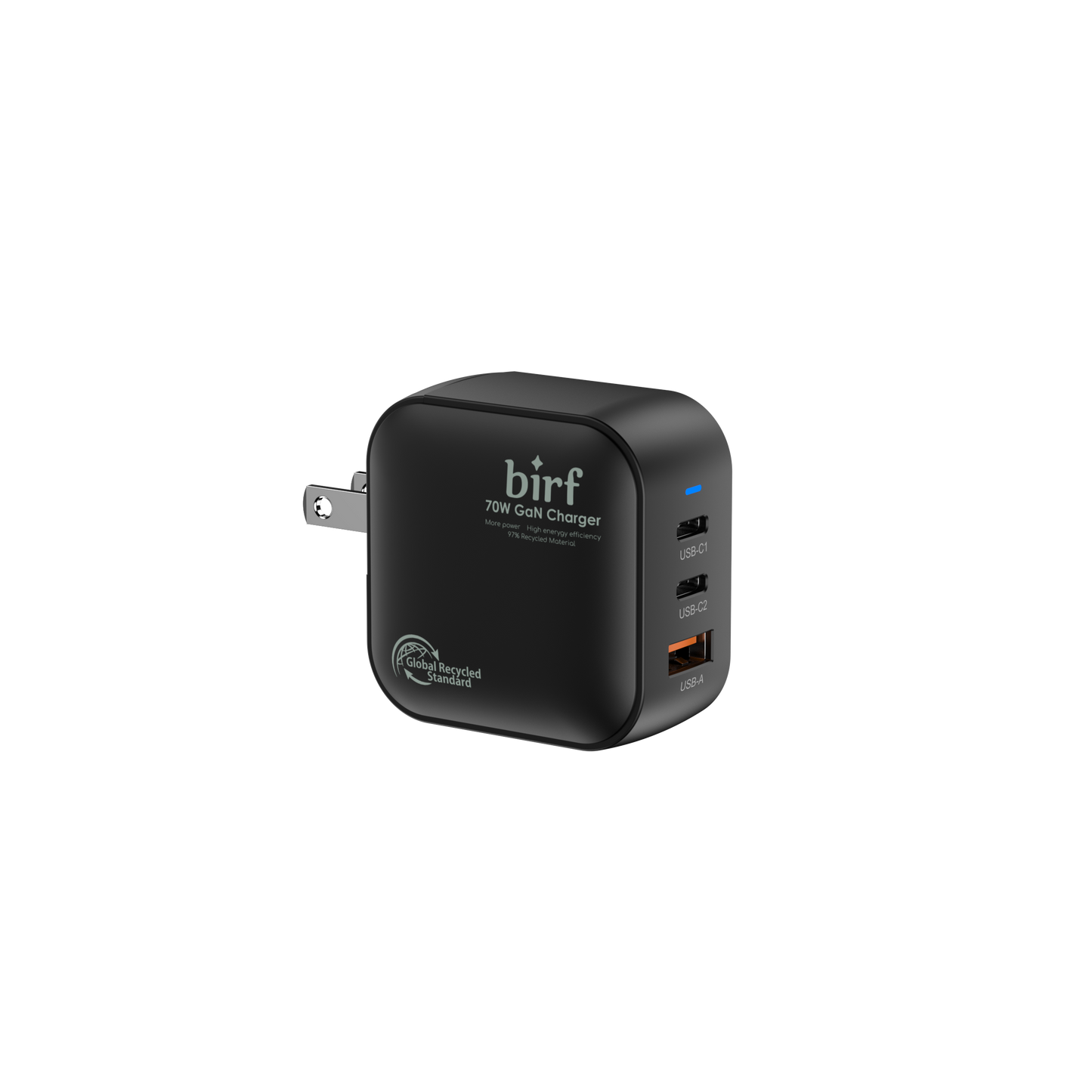 Birf Eco Mini 70W GAN Ultra Compact Travel Charger