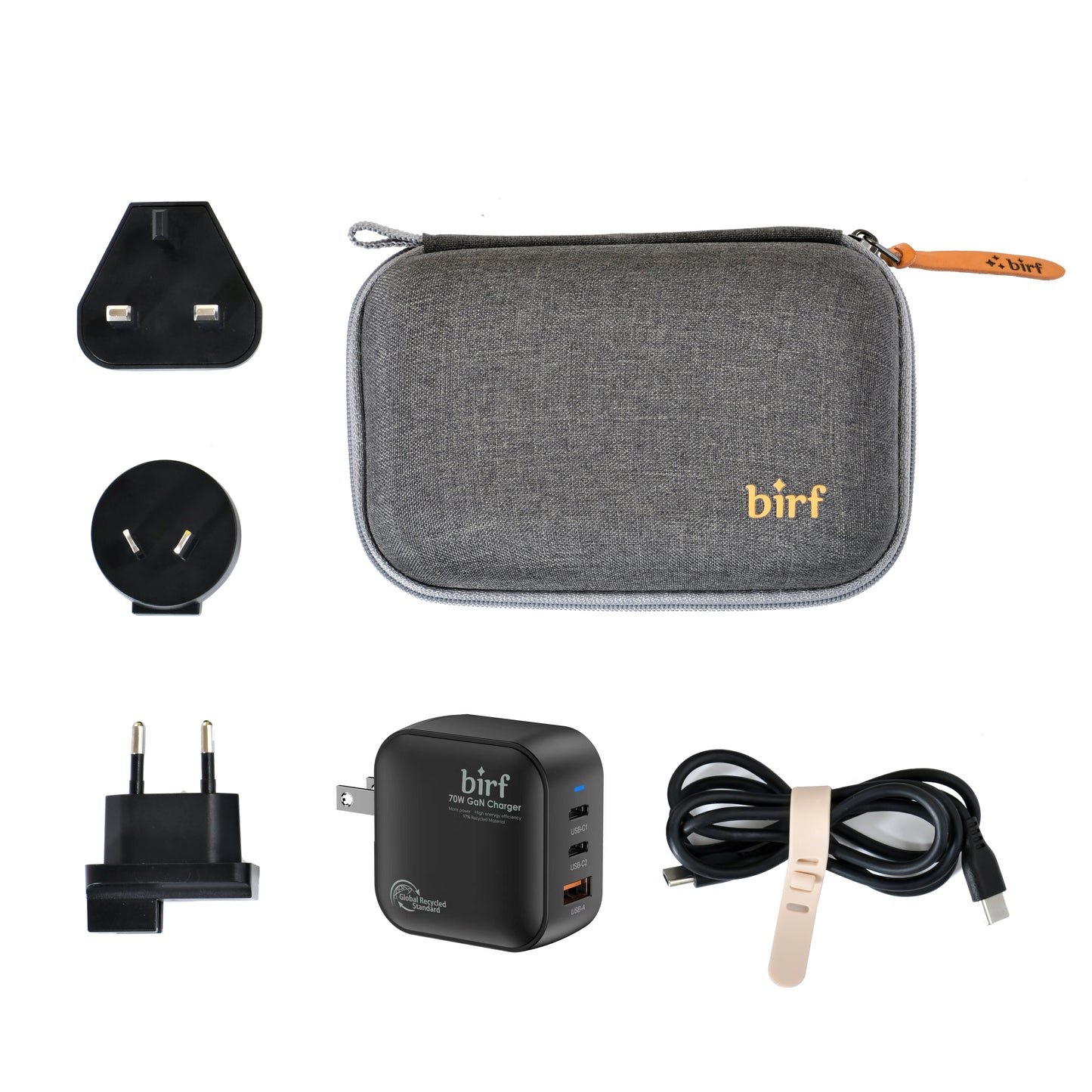 Birf Eco Mini 70W GAN Ultra Compact Travel Charger