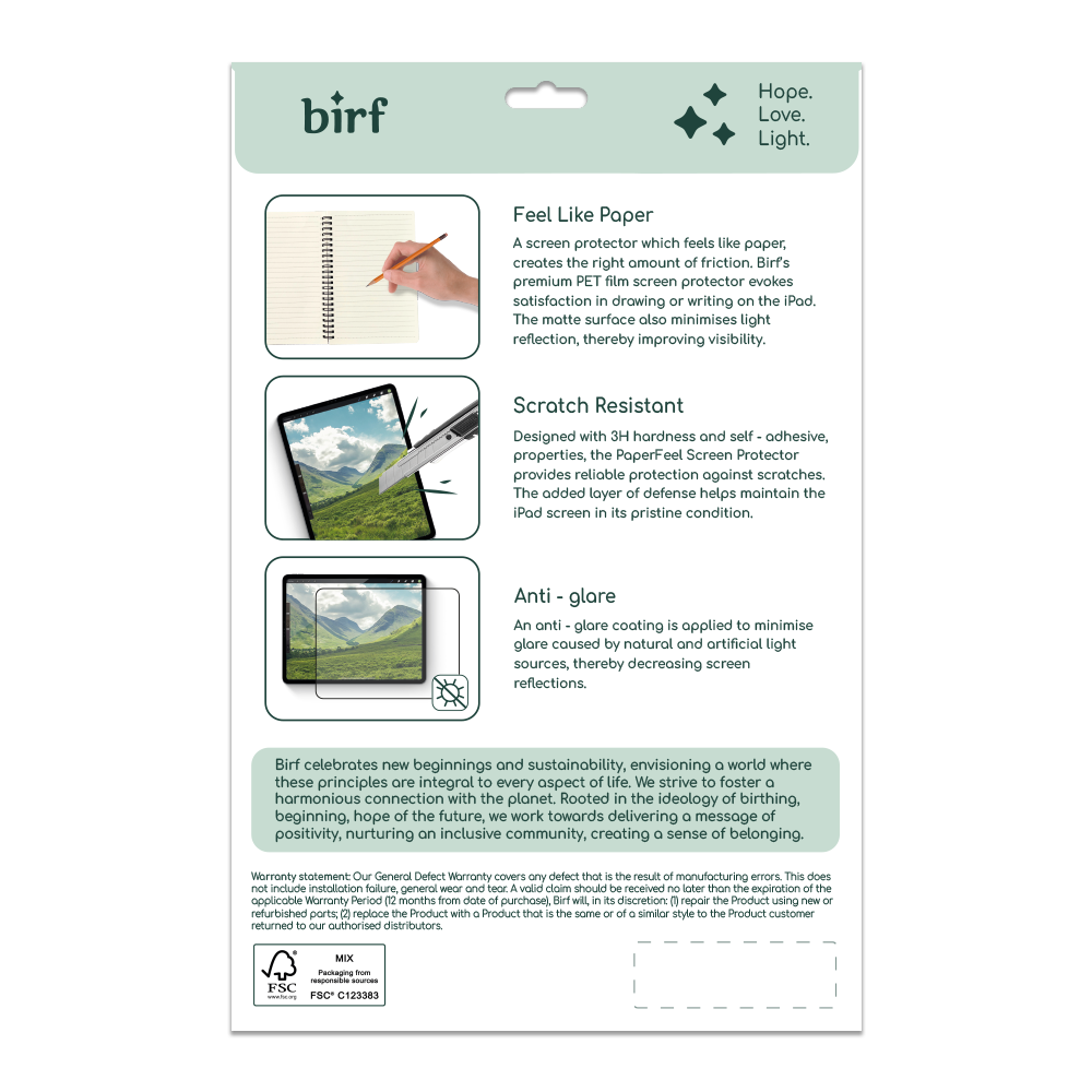 Birf PaperFeel Screen Protector for (iPad Air 13-inch M2)