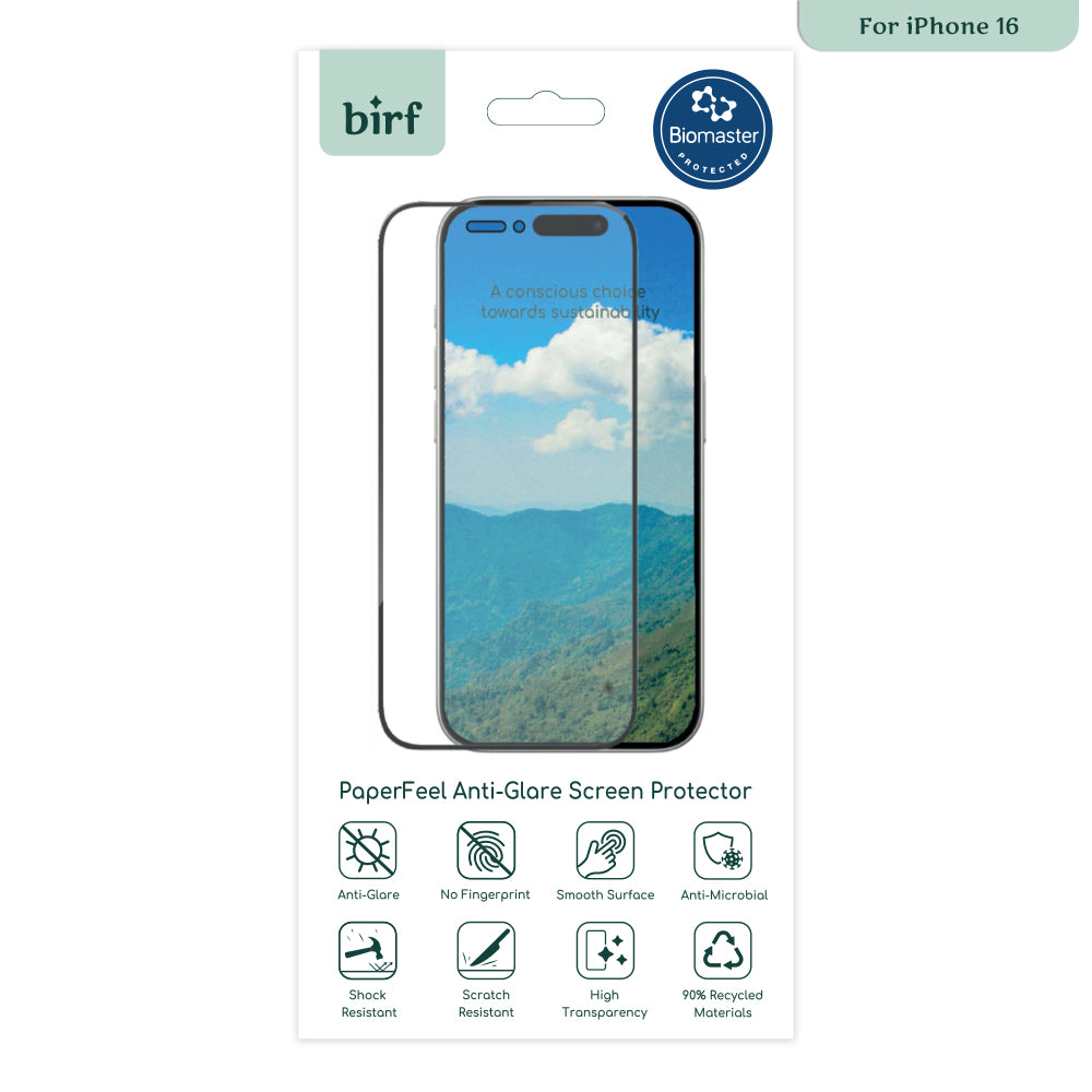 Birf iPhone 16 PaperFeel Anti Glare Screen Protector