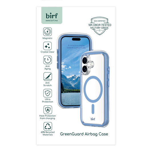 Birf iPhone 16 MS GreenGuard Airbag Sky Blue Case