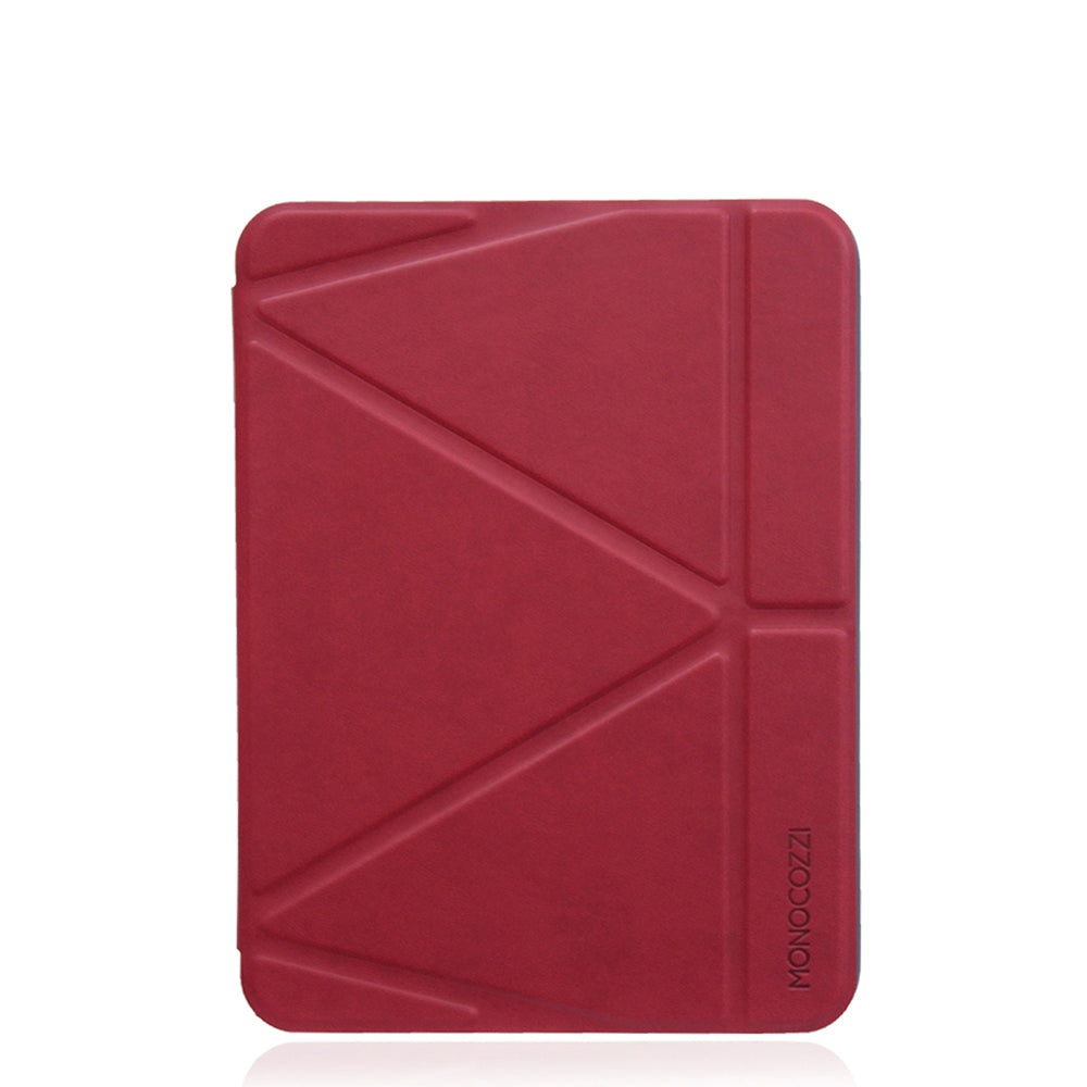 Monocozzi Lucid Ultra Light Full Protection Folio Case iPad 10.9 (2022) with Apple Pencil Slot - Burgundy