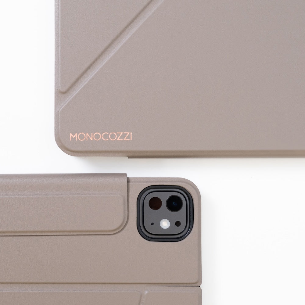 Monocozzi LUCID RAISE| Full Protection Standing Folio Case for iPad Pro 11" (2024) - Elephant Grey