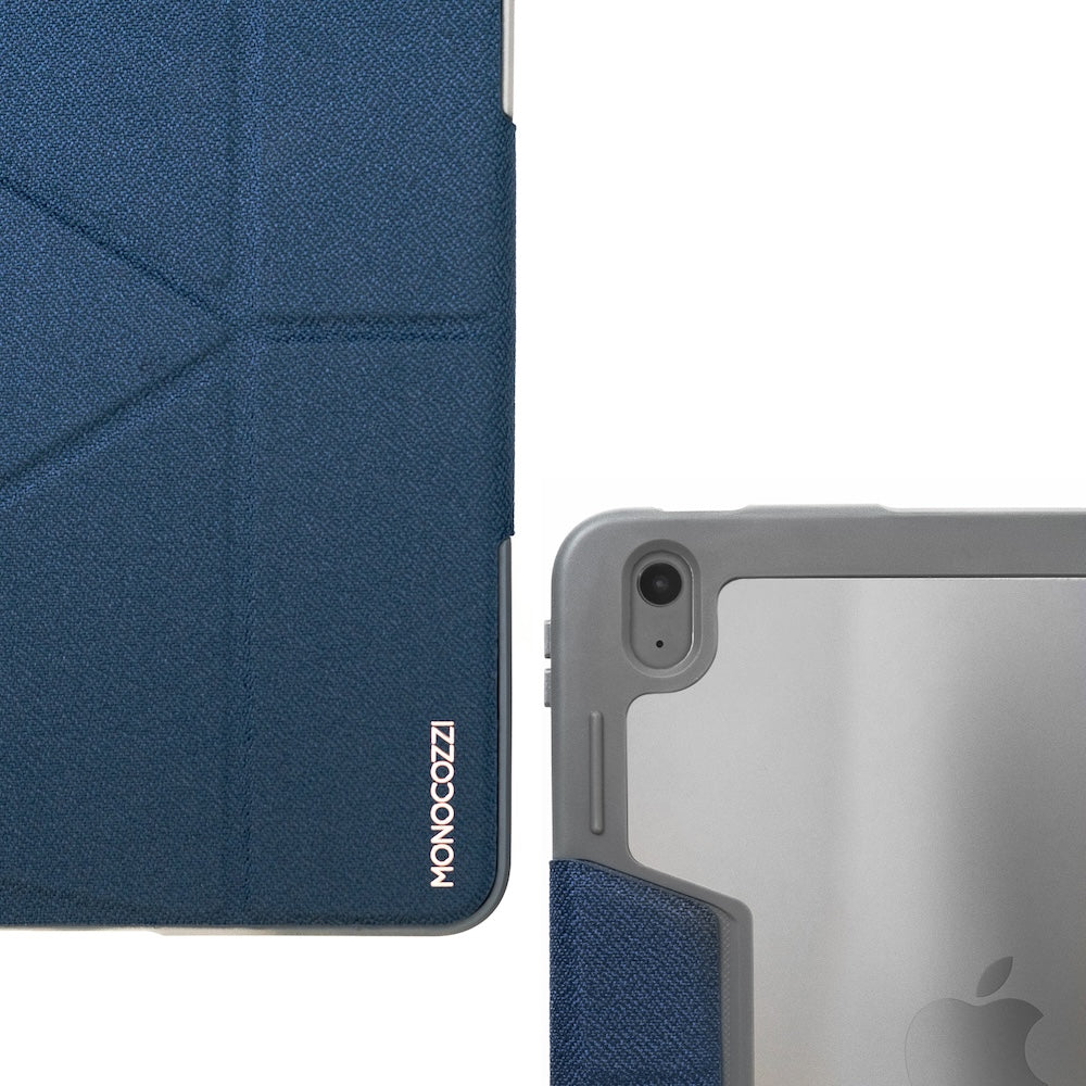 Monocozzi SAFEPROTECT | 10M Drop Proof Folio Case for iPad Air 11" (2024) - Midnight Blue