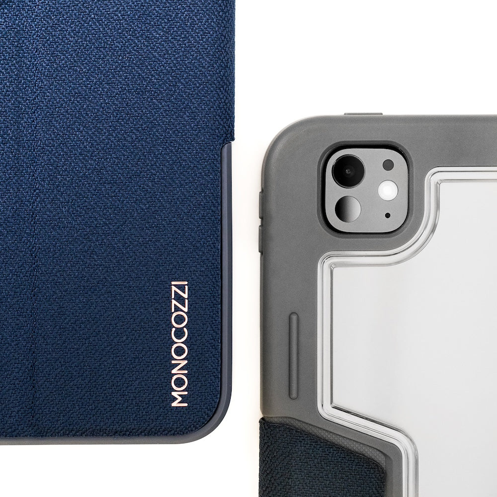 Monocozzi SAFEPROTECT | 10M Drop Proof Folio Case for iPad Air 13"(2024) - Midnight Blue