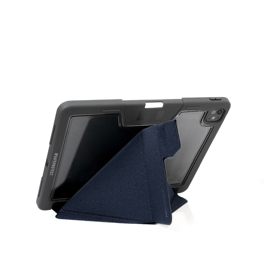 Monocozzi SAFEPROTECT | 10M Drop Proof Folio Case for iPad Air 13"(2024) - Midnight Blue