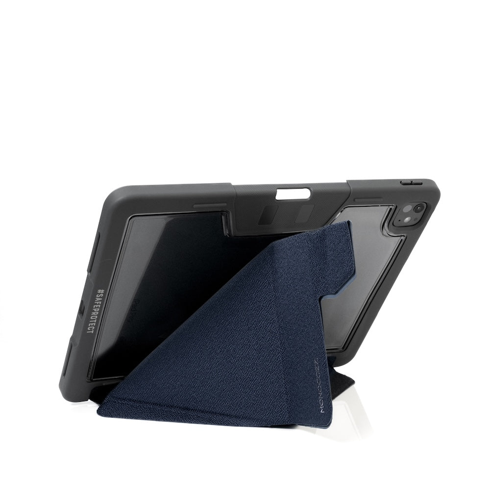 Monocozzi SAFEPROTECT | 10M Drop Proof Folio Case for iPad Pro 13"(2024) - Midnight Blue