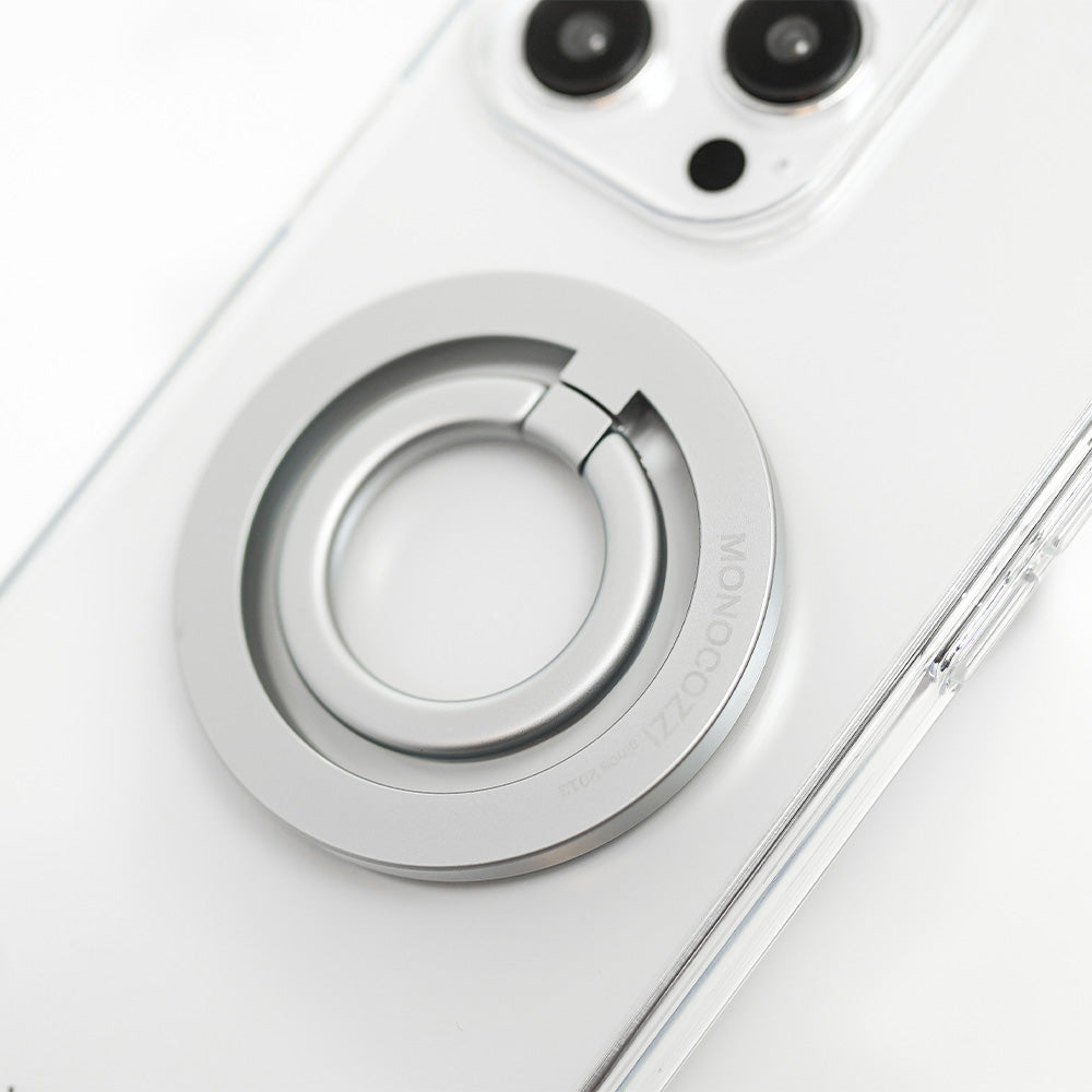 Monocozzi ESSENTIALS | Magnetic Ring for iPhone - Silver