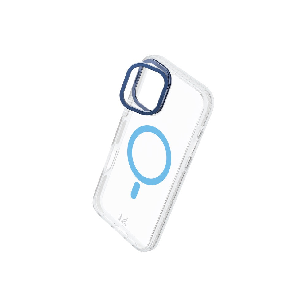 Monocozzi LUCID | Magsafe 10ft Drop Protection Lens Stand Hybrid Case for iPhone 16 - Blue