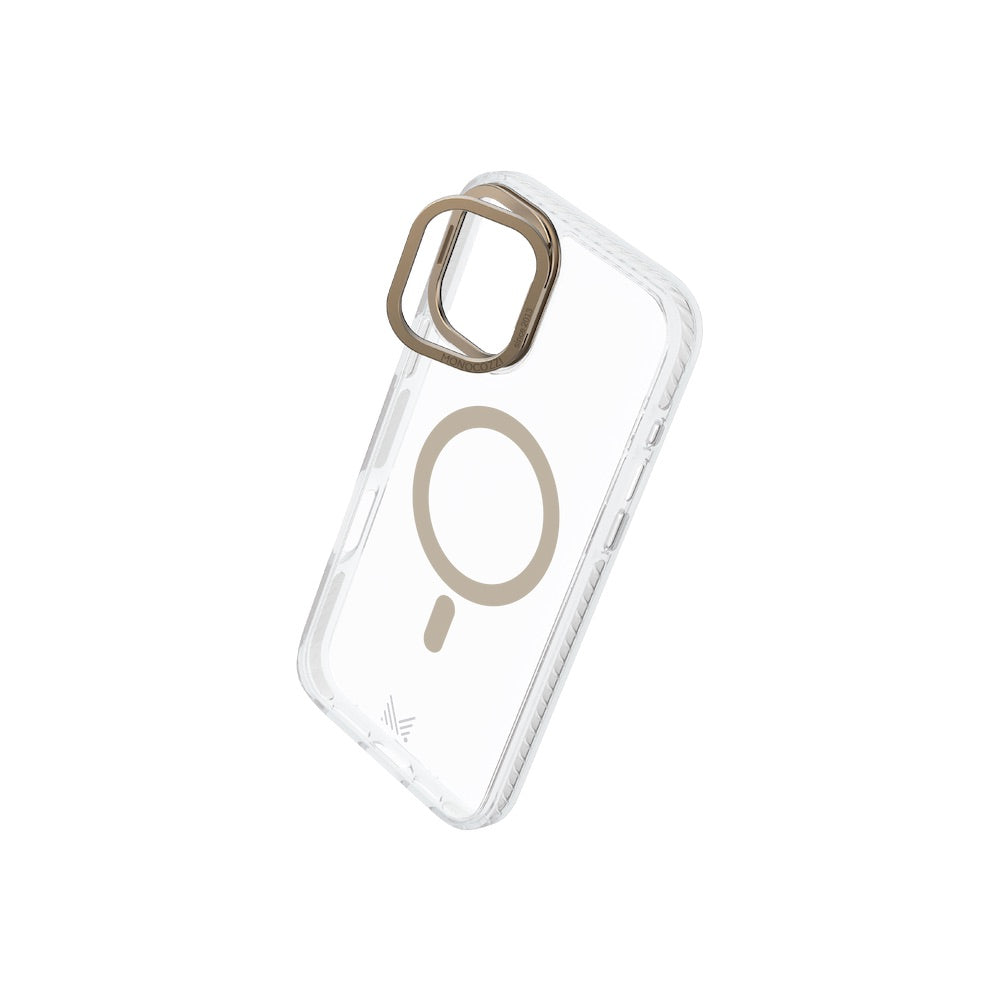 Monocozzi LUCID | Magsafe 10ft Drop Protection Lens Stand Hybrid Case for iPhone 16 Pro - Gold