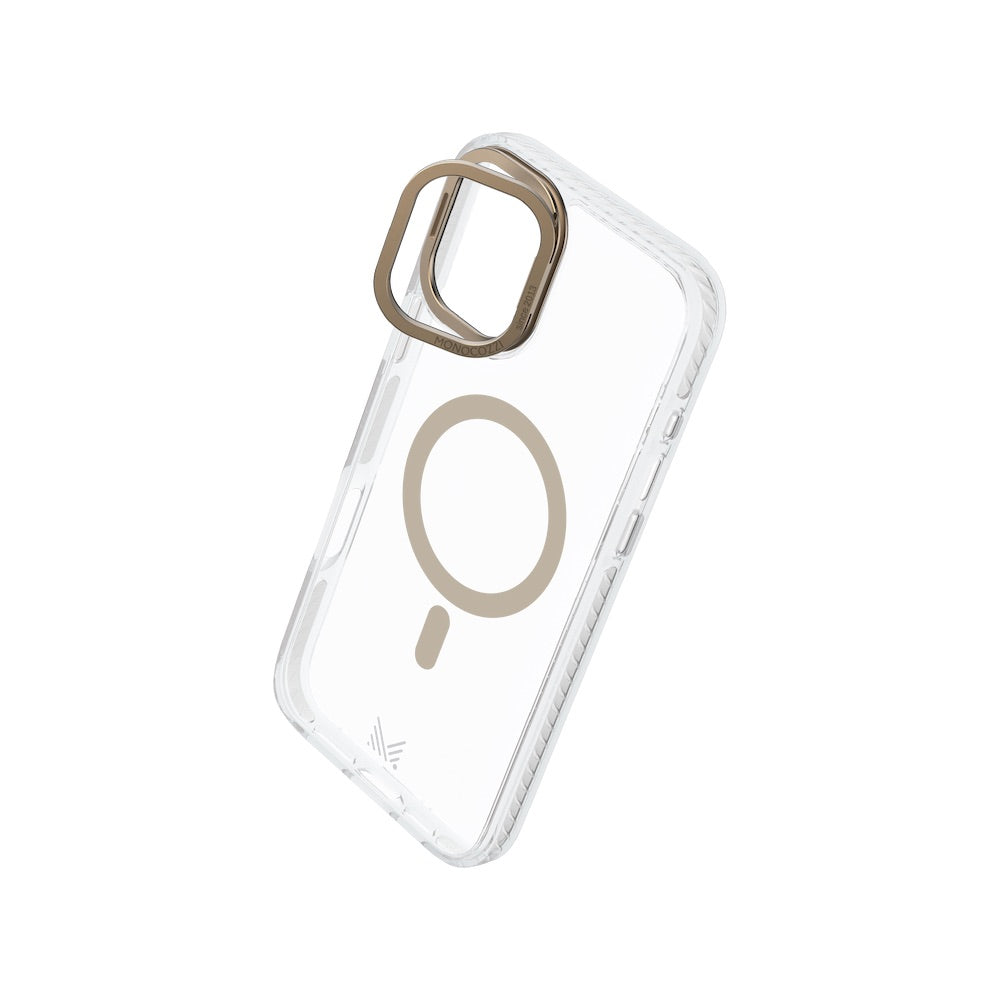 Monocozzi LUCID | Magsafe 10ft Drop Protection Lens Stand Hybrid Case for iPhone 16 Pro Max - Gold