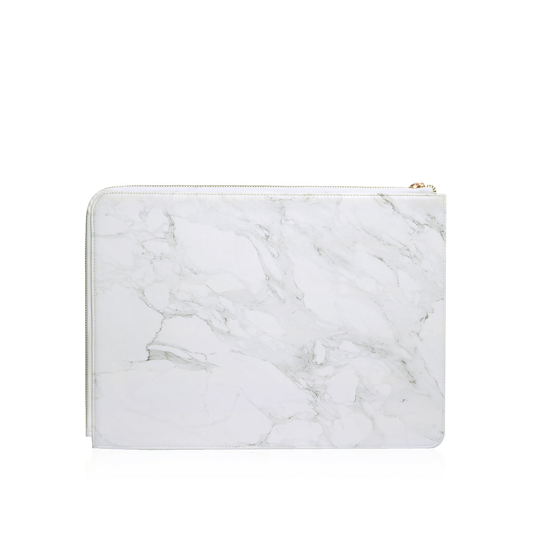 Monocozzi POSH Ultra Slim Faux Leather Sleeve - MacBook Pro 13"/14" - Marble White