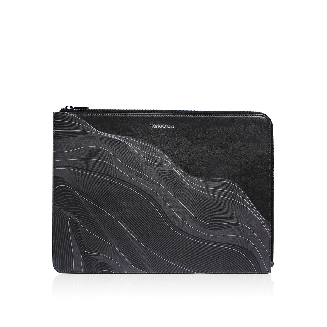 Monocozzi POSH Ultra Slim Faux Leather Sleeve - MacBook Pro 13"/14" - Wave Black