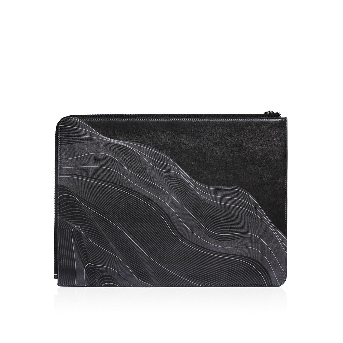 Monocozzi POSH Ultra Slim Faux Leather Sleeve - MacBook Pro 13"/14" - Wave Black