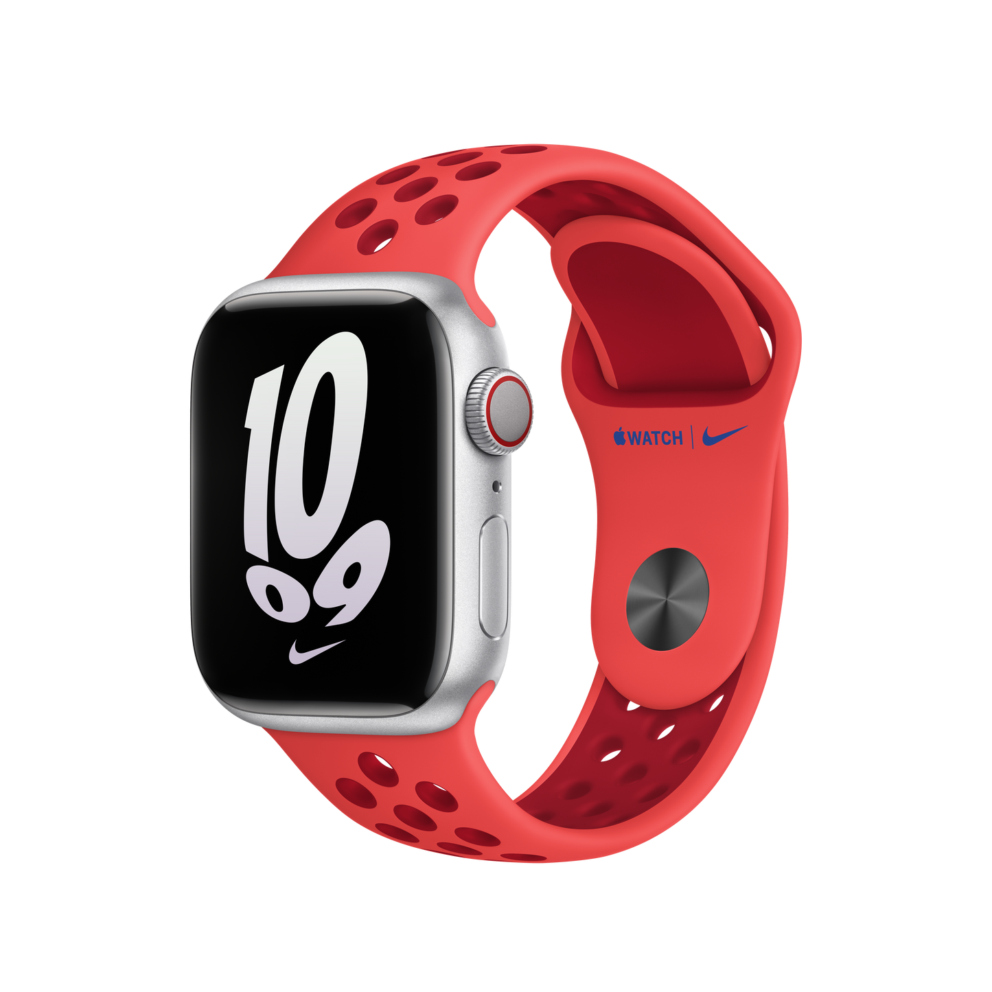 Apple 41mm Bright Crimson/Gym Red Nike Sport Band