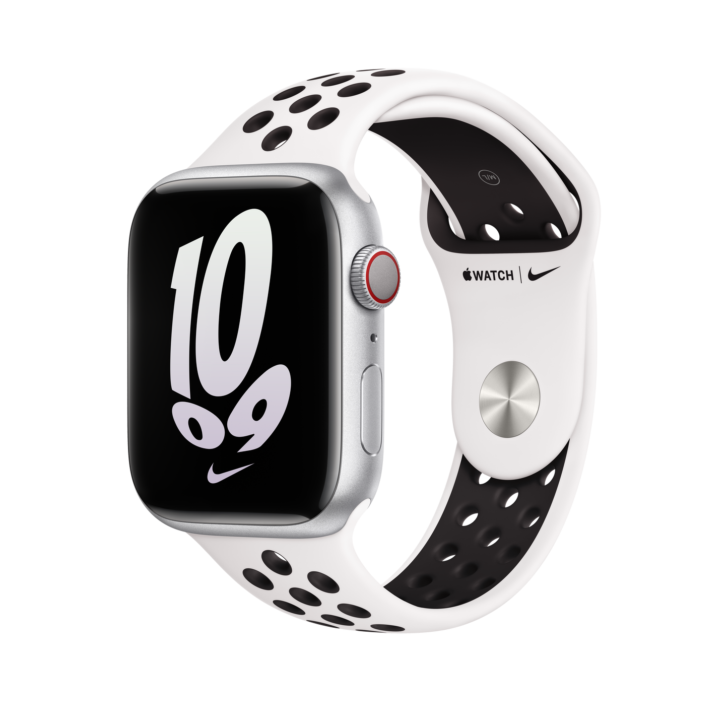 Apple 45mm Summit White/Black Nike Sport Band