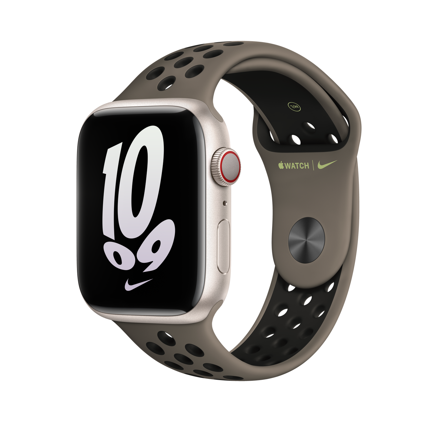 Apple 45mm Olive Grey/Black Nike Sport Band