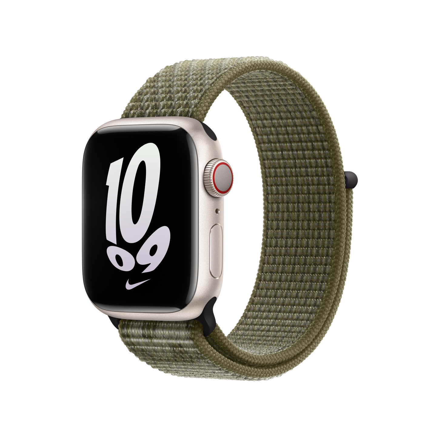 Apple 41mm Sequoia/Pure Platinum Nike Sport Loop