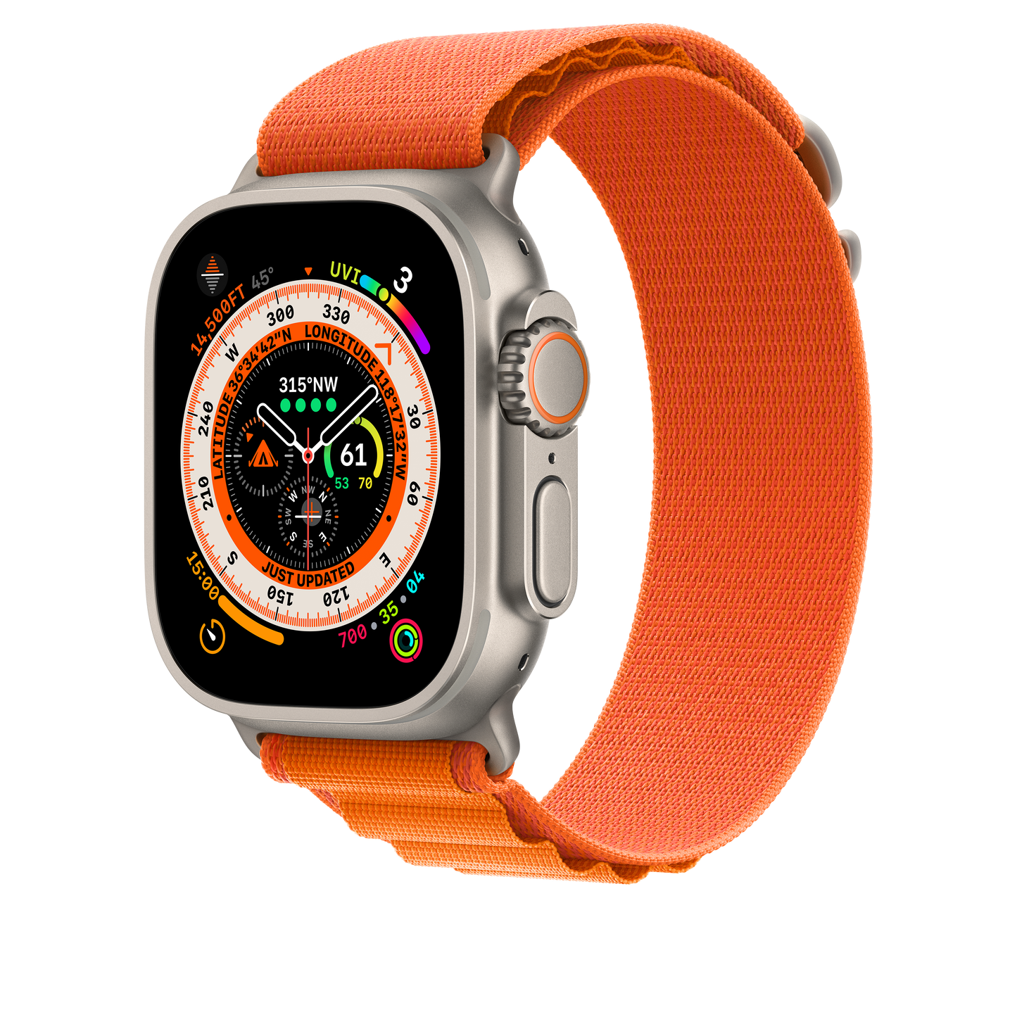 Apple 49mm Orange Alpine Loop - Medium