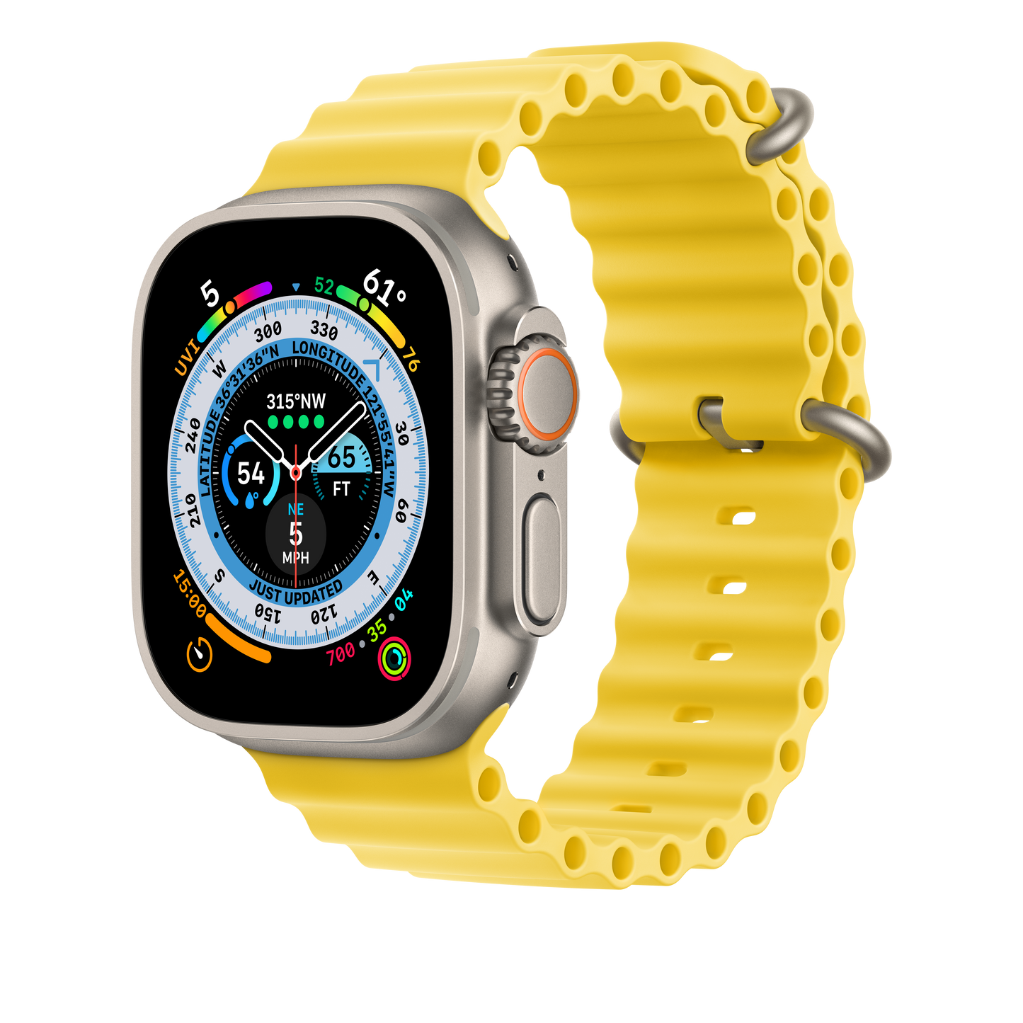 Apple 49mm Yellow Ocean Band