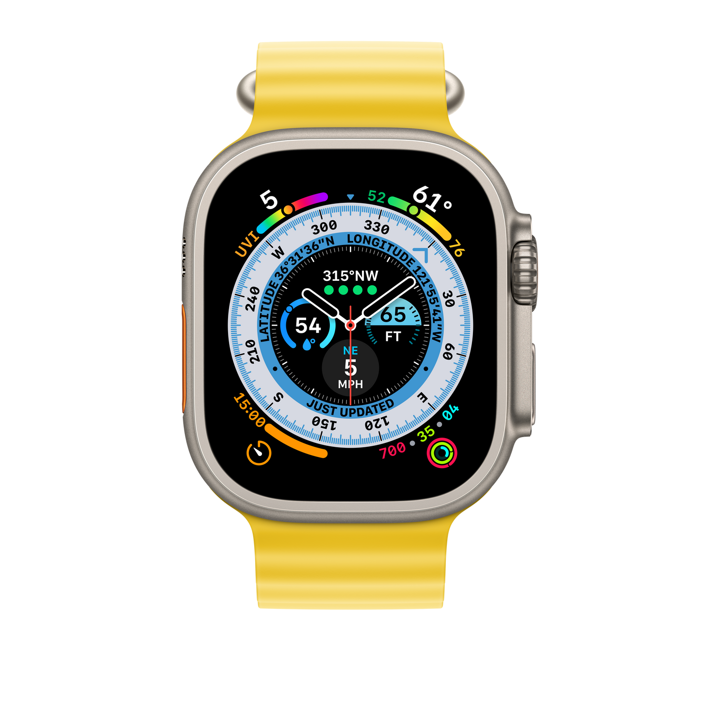 Apple 49mm Yellow Ocean Band