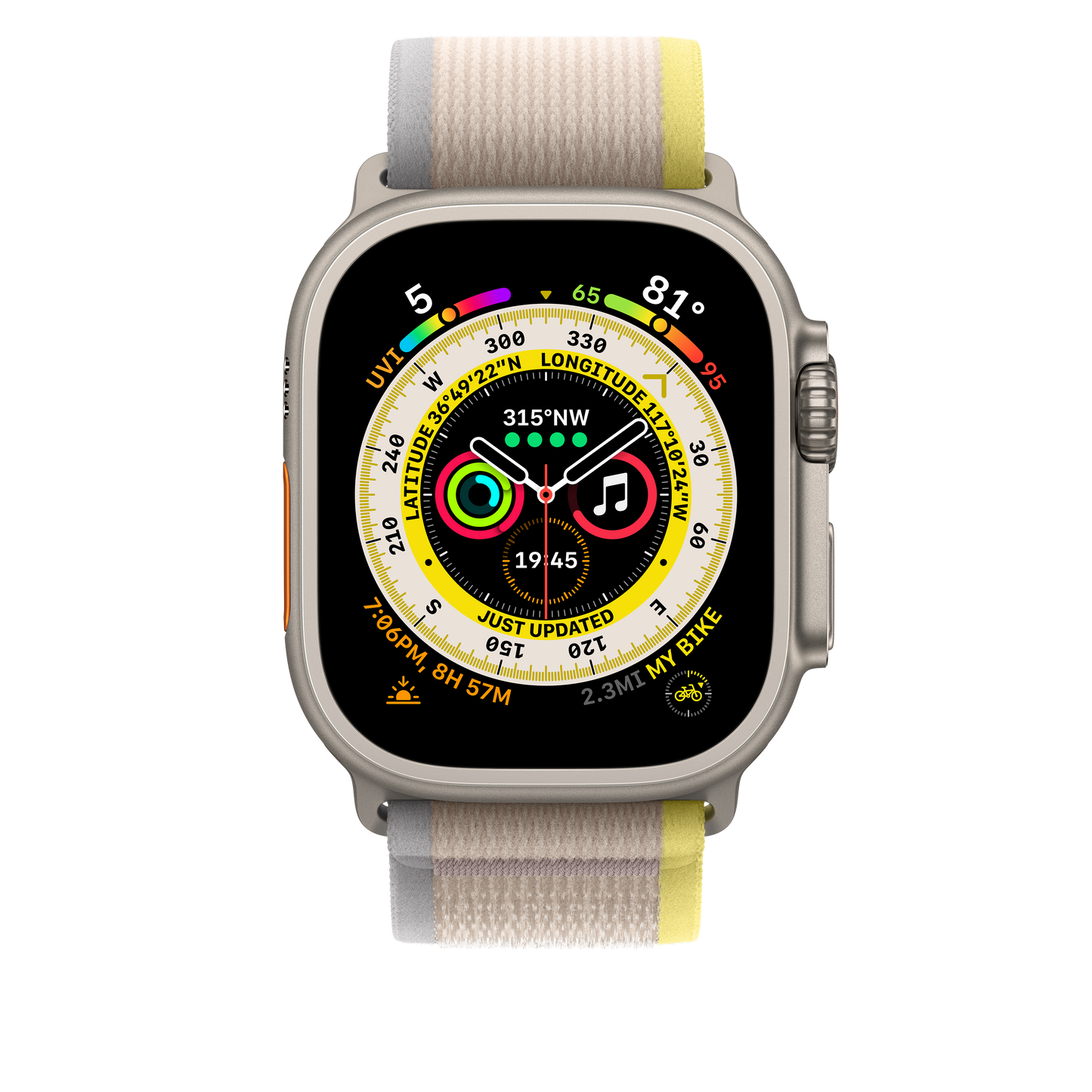 Apple 49mm Yellow/Beige Trail Loop - M/L