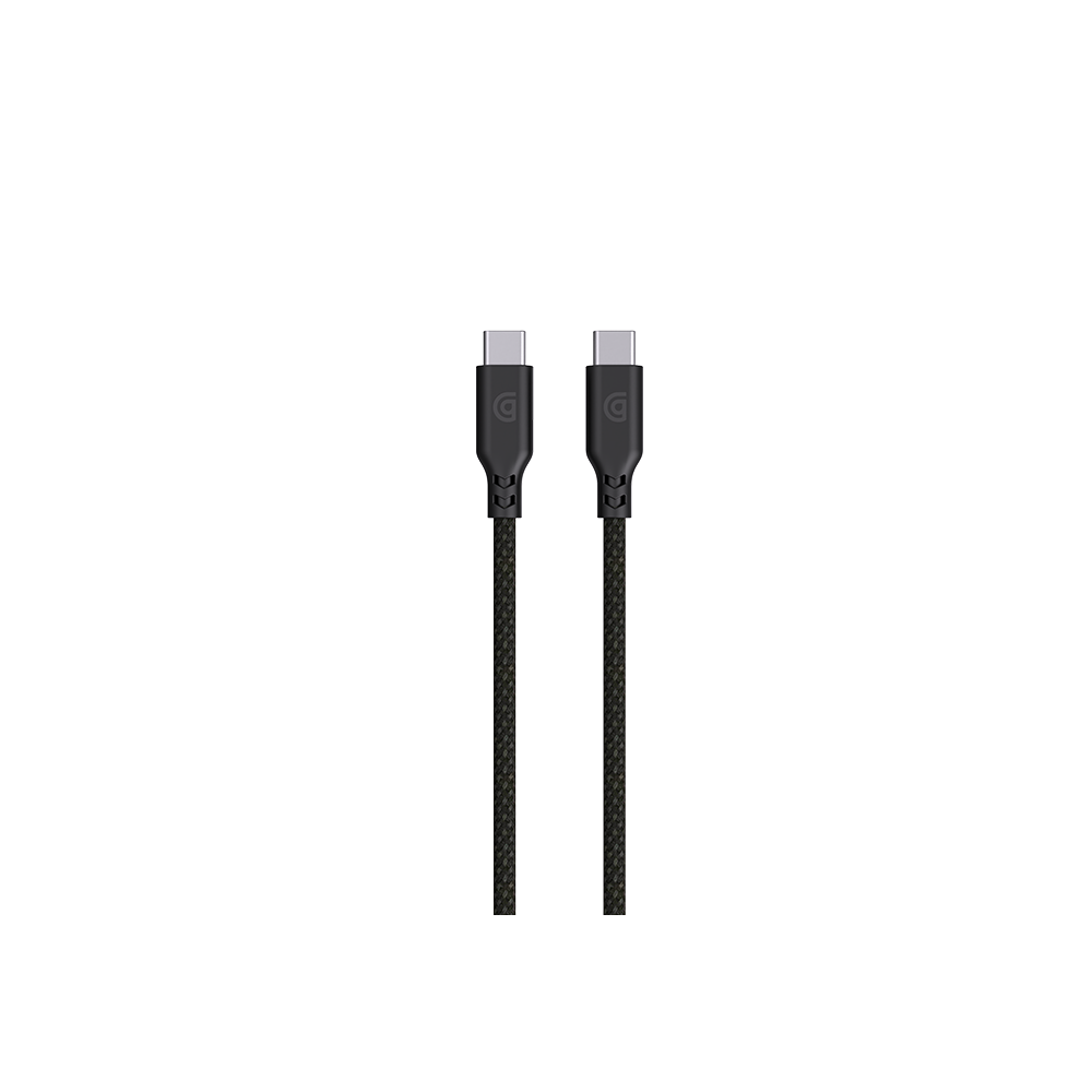 Griffin USB-C to USB-C Charge/Sync Cable 240W 1.2M PowerFlex Silicone  Duo Braided-Black