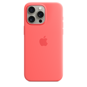 Apple iPhone 15 Pro Max Silicone Case with MagSafe Guava