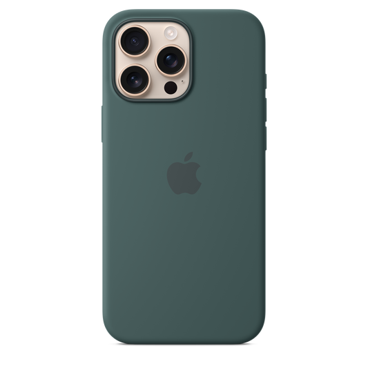 iPhone 16 Pro Max Silicone Case with MagSafe - Lake Green